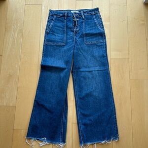 Carly Jeans wide leg jeans w/ button fly